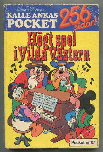 Kalle Anka pocket No.67 Högt spel i Vilda västern 1985 Richt