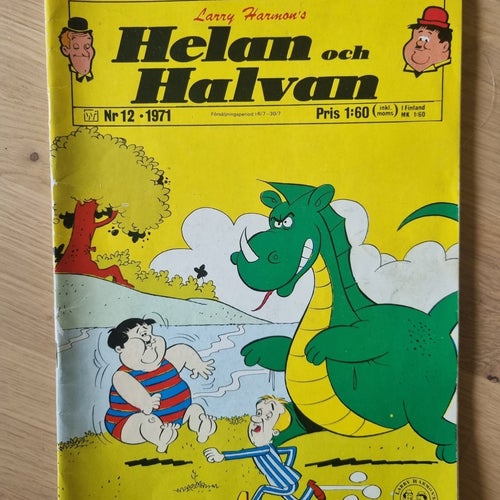 Larry Harmon's Helan och Halvan Nr 12 1971 | vintage retro serietidning