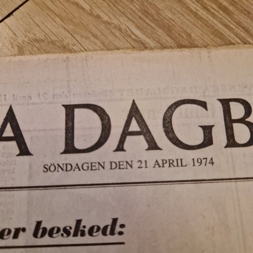 Svenska Dagbladet 21 april 1974