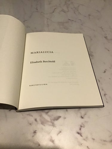 MARIALUCIA av Elisabeth Berchtold, 2012