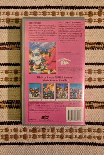 TEENAGE MUTANT HERO TURTLES: ROBOTKRIGET | TURTLE VIDEO 5 | VHS 1988.