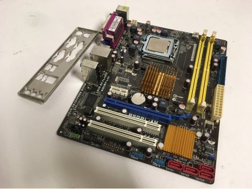 ASUS P5QPL-AM Moderkort LGA775 med Intel Core 2 Duo E6300 Processor