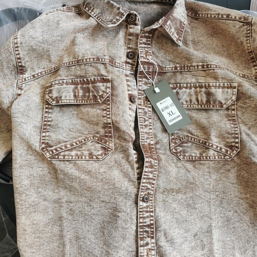 LUCKYME® brun skjorta, storlek XL