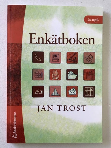 ENKÄTBOKEN Jan Trost 2001