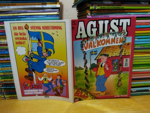 Agust 1987 Välkommen 60 år. Very Fine plus