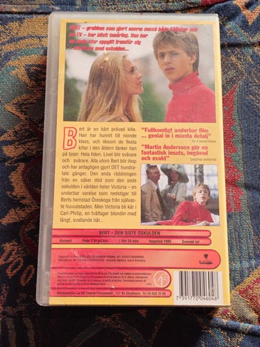 Bert Den siste Oskulden - VHS (Svenskt Tal)