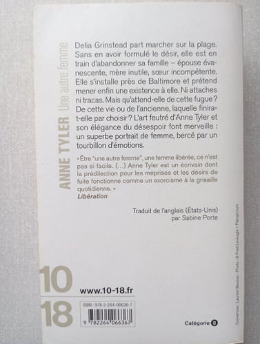 Une autre femme av Anne Tyler, 2012