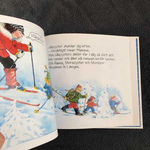 Lillasyster på skidutflykt - Kari Grossmann - Nyskick
