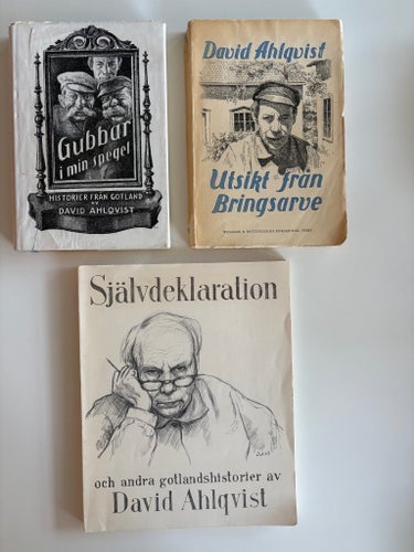 Gotland. David Ahlqvist - 3 böcker. Samling av Gotlandsberättelser