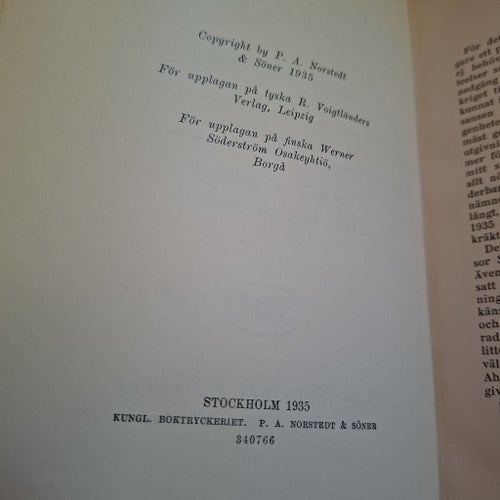 VÄRLDSHISTORIA FOLKENS LIV OCH KULTUR av Carl Grimberg, 1935