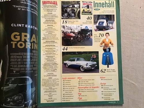 NOSTALGIA NR 4 2008 SAAB 99,BUICK,DANNEMORA GRUVA,HUSQVARNA,EVINRUDE SNÖSKOTER