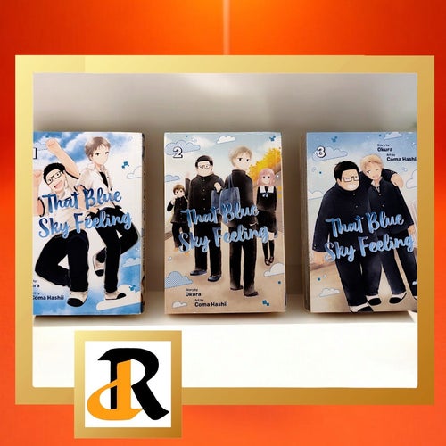 3 st Manga böcker That Blue Sky Feeling, av Okura, på engelska