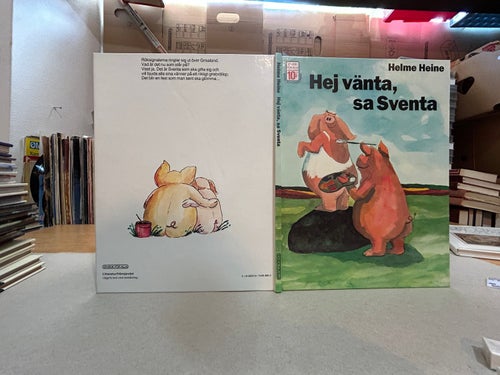 Hej vänta, sa Sventa av Helme Heine. Bok. Very Fine plus