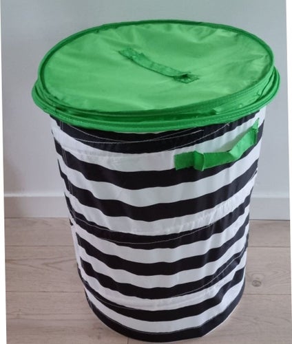 Förvaring barnrum korg med lock perfekt till leksaksförvaring Ikea utgått