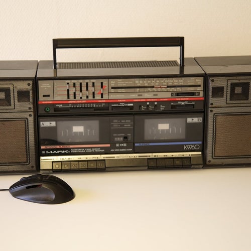 Mark Prelude K9760 bergsprängare - Vintage stereo, dubbla kassettspelare & radio