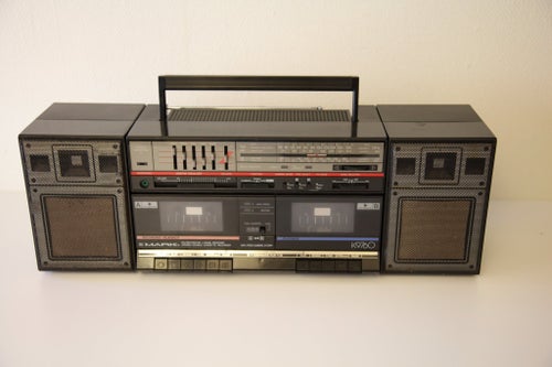 Mark Prelude K9760 bergsprängare - Vintage stereo, dubbla kassettspelare & radio