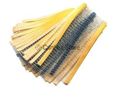 98 pcs 0.25W 1/4W 1R~22M 1% Metal Film Resistor 0R 2.2R 4.7R 10R 22R 47R 68 100