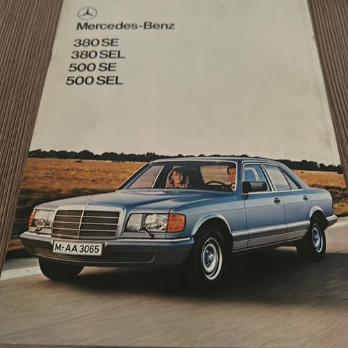 Mercedes-Benz 380 SE, 380 SEL, 500 SE, 500 SEL broschyr