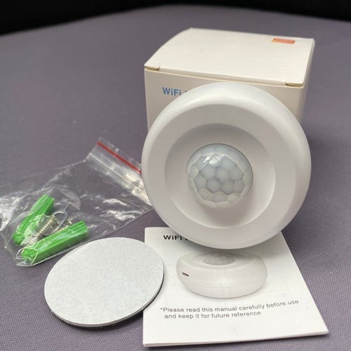 Tuya WiFi Rörelse Detektor PIR Motion Sensor 360 graders synvinkel batteridriven