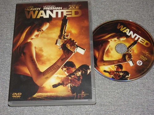 Wanted DVD - Morgan Freeman, Angelina Jolie, James McAvoy - Action 2008