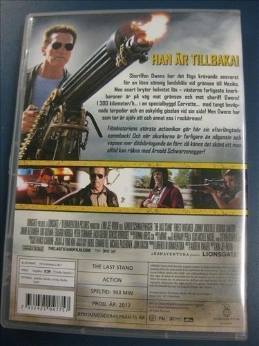 THE LAST STAND - ARNOLD SCHWARZENEGGER - DVD