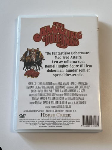 The amazing Dobermans (Fred Astaire, 1976). Beg. DVD