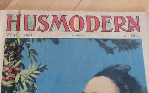 Tidningen Husmodern från 1943