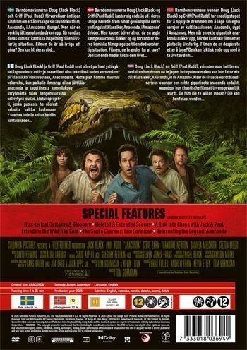 Anaconda 2025 95 Min Svtxt (DVD)Jack Black Ny Inplastad Pris 119 Frakt 44