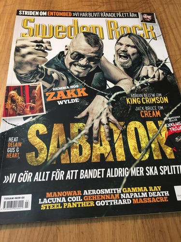 Sweden Rock Magazine, nummer 3 2014
