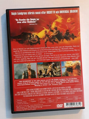 Red Scorpion (1988) - Dolph Lundgren, M.Emmet Walsh, Brion James m.fl.