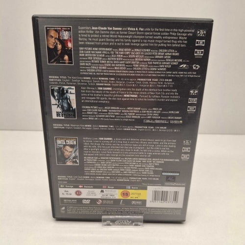 Jean-Claude Van Damme Vol.7 3 filmer Region 2, DVD-Film, Svensk text, Fint skick
