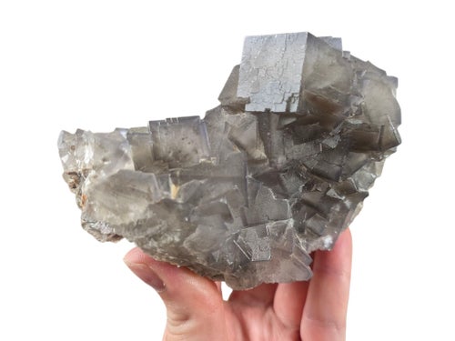 Vacker Lila Fluorit kristallkluster kuber druzy natursten ädelsten NY 974 g