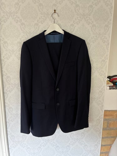 Dressmann Slim Fit Kostym Mörkblå