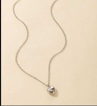 Halsband hjärta silver UNISEX