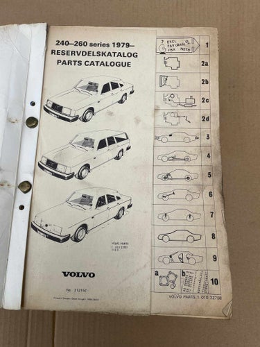 VOLVO Reservdelskatalog / Parts Catalogue 240 260 1979 -