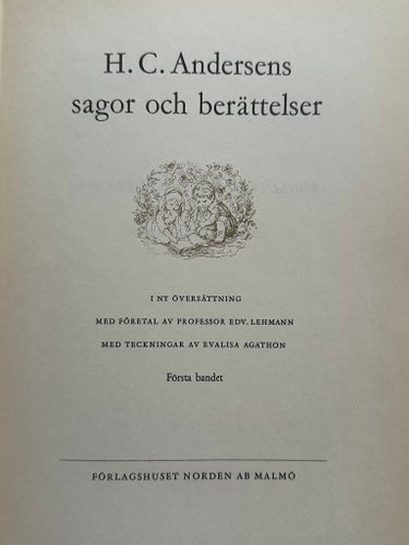H.C. Andersens sagor och berättelser, 1958