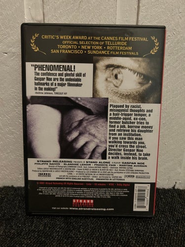 I Stand Alone (DVD) Strand Releasing, Region 1 Gaspar Noé