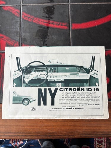 Citroën ID 19 annons från 1965
