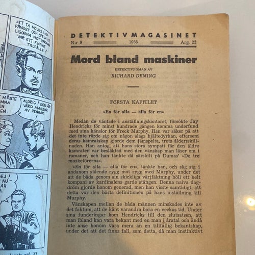 Mörd bland Maskiner av Richard Deming, Nr 9 50 tal