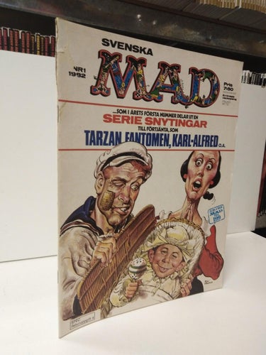 Svenska Mad1992 nr 1. Dubbelt omslag! Very Good