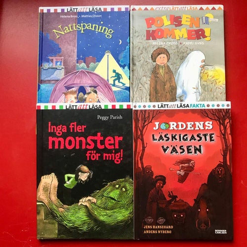 4 LÄTT ATT LÄSA-böcker 2001-2017