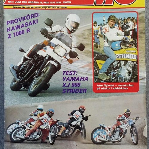 Allt om MC nr 6 1983: Kawasaki Z 1000 R, Yamaha XJ 900