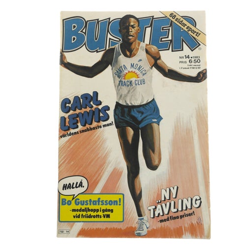 Buster - 1983 - NR 14 - Carl Lewis, Bo Gustafsson, Tennis med Björn Borg