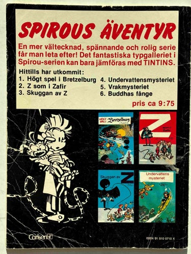 Spirou - 6. Buddhas fånge. VG