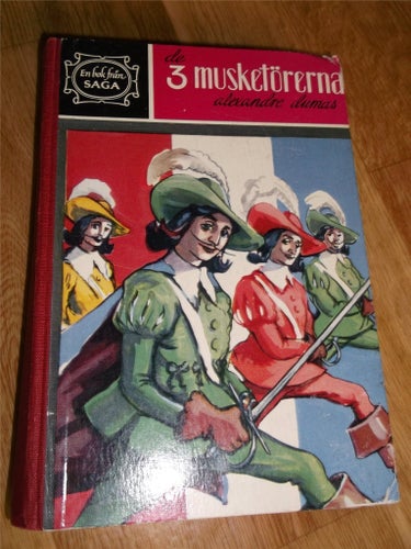 De tre musketörerna Alexandre Dumas vintage retro tryckt 1954