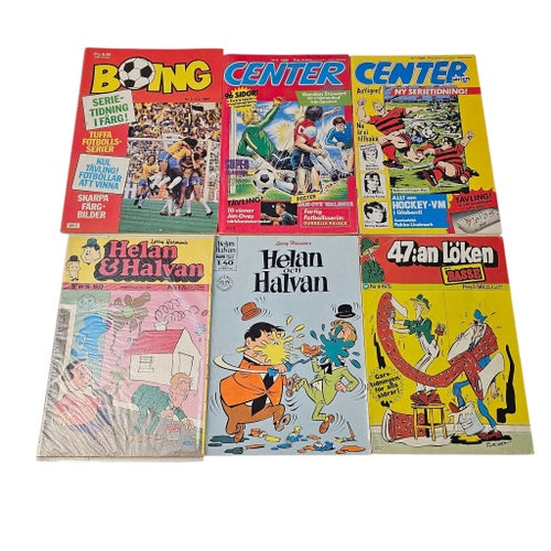 Sport & Humorserier – 12 st serietidningar