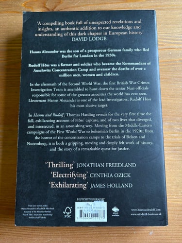 Hanns and Rudolf av Thomas Harding, Rudolf Höss, Auschwitz, Hitler