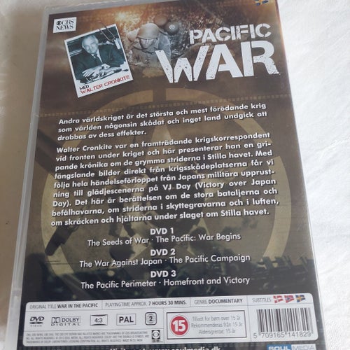 Pacific War - 3 DVD med Walter Cronkite