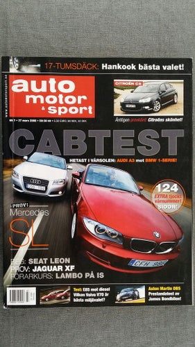 Auto motor & sport nr 7 2008: Jaguar XJ 2,7 D + XF SV8, BMW 120i Cab