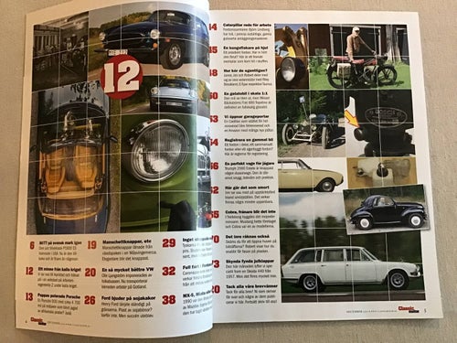 CLASSIC MOTOR NR 12 2020 VOLVO P1800,MAZDA MX,VESSLA,930,MUSTANG COBRA,KLEINBUS